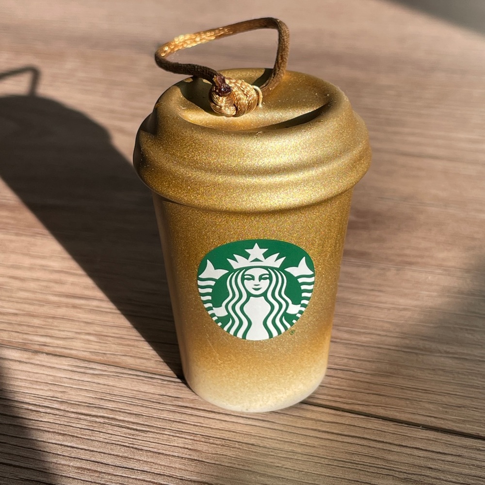 Starbucks Holiday 2022 Gold cup Ornament